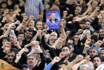 تشییع پیکر مجاهد بزرگ فلسطینی شهید اسماعیل هنیه در تهران 6