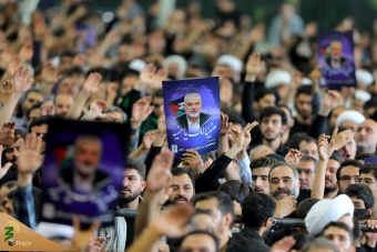 تشییع پیکر مجاهد بزرگ فلسطینی شهید اسماعیل هنیه در تهران 7