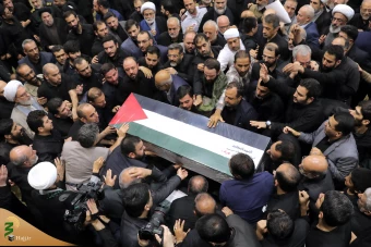 تشییع پیکر مجاهد بزرگ فلسطینی شهید اسماعیل هنیه در تهران 29