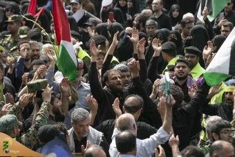 تشییع پیکر مجاهد بزرگ فلسطینی شهید اسماعیل هنیه در تهران 38