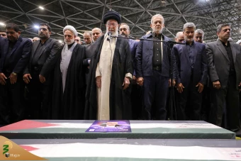 تشییع پیکر مجاهد بزرگ فلسطینی شهید اسماعیل هنیه در تهران 11