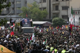 تشییع پیکر مجاهد بزرگ فلسطینی شهید اسماعیل هنیه در تهران 39