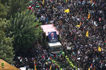 تشییع پیکر مجاهد بزرگ فلسطینی شهید اسماعیل هنیه در تهران 33