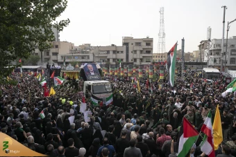 تشییع پیکر مجاهد بزرگ فلسطینی شهید اسماعیل هنیه در تهران 40