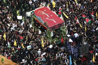 تشییع پیکر مجاهد بزرگ فلسطینی شهید اسماعیل هنیه در تهران 34