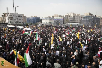 تشییع پیکر مجاهد بزرگ فلسطینی شهید اسماعیل هنیه در تهران 41