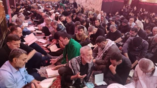همزمان با اولین شب جمعه ماه صفر نوای روحبخش دعای کمیل در خیمه‌گاه حسینی طنین‌انداز شد 2
