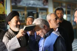غادرت قافلة الخدام الفخریین من محافظة طهران إلى الأربعین برفقة مسؤولی الحج و الزیارة؛ 2