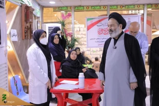 بازدید نماینده ولی فقیه در امور حج و زیارت از قرارگاه عملیات بهداشتی اربعین  جمعیت هلال احمر در کربلا 7