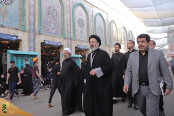 بازدید مسئولان بعثه و امورحج از قرارگاه عملیاتی هلال احمر کربلا  3