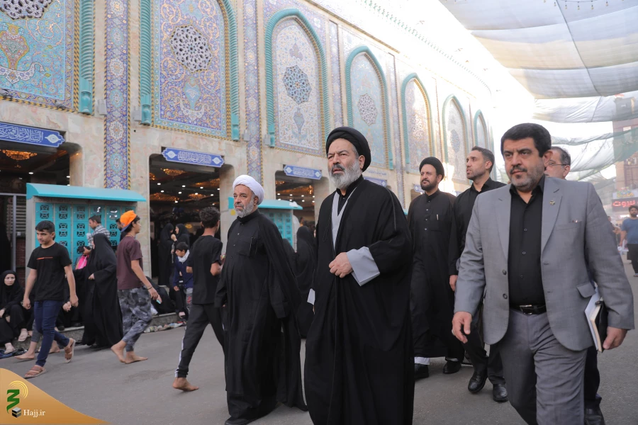 بازدید مسئولان بعثه و امورحج از قرارگاه عملیاتی هلال احمر کربلا  3