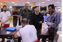 بازدید مسئولان بعثه و امورحج از قرارگاه عملیاتی هلال احمر کربلا  7