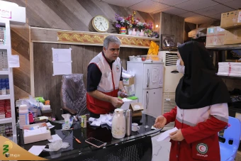 بازدید مسئولان بعثه و امورحج از قرارگاه عملیاتی هلال احمر کربلا  8