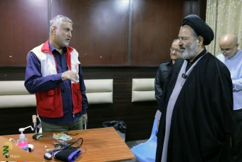 بازدید مسئولان بعثه و امورحج از قرارگاه عملیاتی هلال احمر کربلا  21