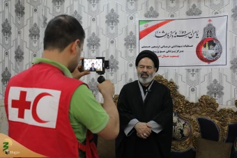 بازدید مسئولان بعثه و امورحج از قرارگاه عملیاتی هلال احمر کربلا  22