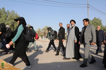 بازدید نماینده محترم ولی فقیه از مسجد و موکب های اطراف مسجد سهله و دیدار با تولیت مسجد سهله 2