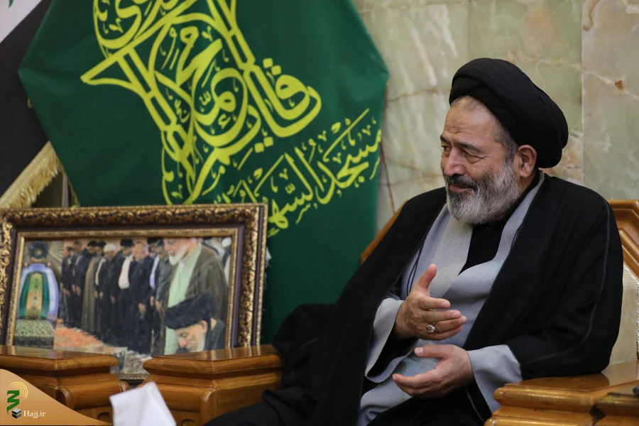 بازدید نماینده محترم ولی فقیه از مسجد و موکب های اطراف مسجد سهله و دیدار با تولیت مسجد سهله 9