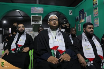  بازدید از موکب نداء الاقصی و دیدار با علمای اهل سنت فلسطینی 22