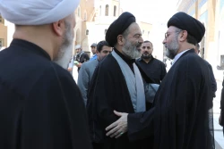 دیدار حجت الاسلام نواب با مسئول موسسه فرهنگی شهید محراب در نجف 2