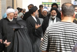 دیدار حجت الاسلام نواب با مسئول موسسه فرهنگی شهید محراب در نجف 15