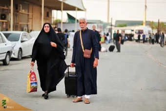 بازگشت زائران اربعین حسینی از مرز شلمچه  8