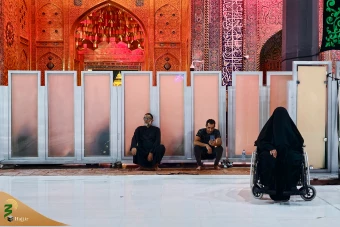 زائران اربعین حسینی در حرم امام کاظم و امام جواد علیه السلام 11
