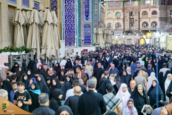 زائران اربعین حسینی در حرم امام کاظم و امام جواد علیه السلام 16