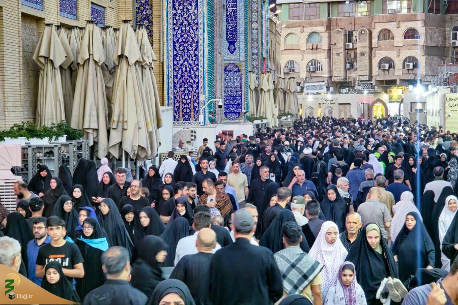 زائران اربعین حسینی در حرم امام کاظم و امام جواد علیه السلام 16