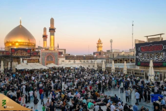 زائران اربعین حسینی در حرم امامین عسکریین علیهما‌السلام 10