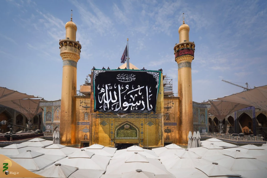 سیاه پوش شدن حرم امیرالمؤمنین علیه السلام در آستانه رحلت رسول اکرم(ص) 2