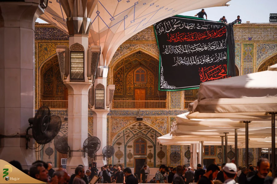 سیاه پوش شدن حرم امیرالمؤمنین علیه السلام در آستانه رحلت رسول اکرم(ص) 3