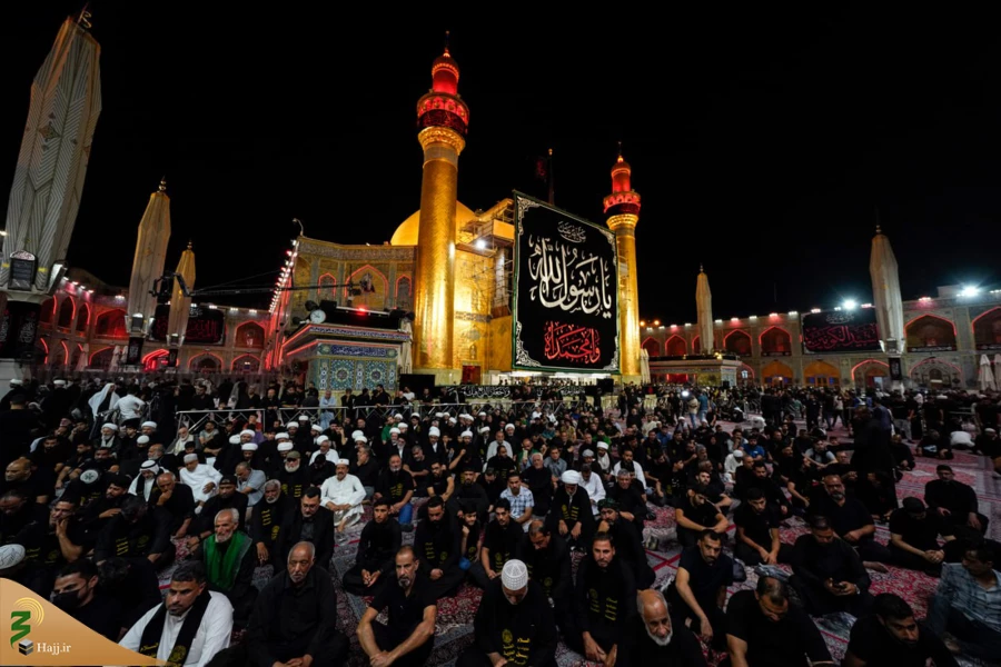 سیاه پوش شدن حرم امیرالمؤمنین علیه السلام در آستانه رحلت رسول اکرم(ص) 3