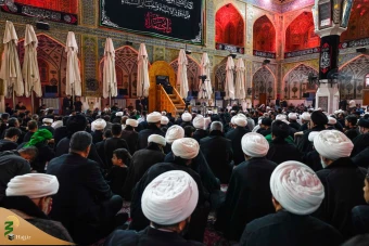 سیاه پوش شدن حرم امیرالمؤمنین علیه السلام در آستانه رحلت رسول اکرم(ص) 3