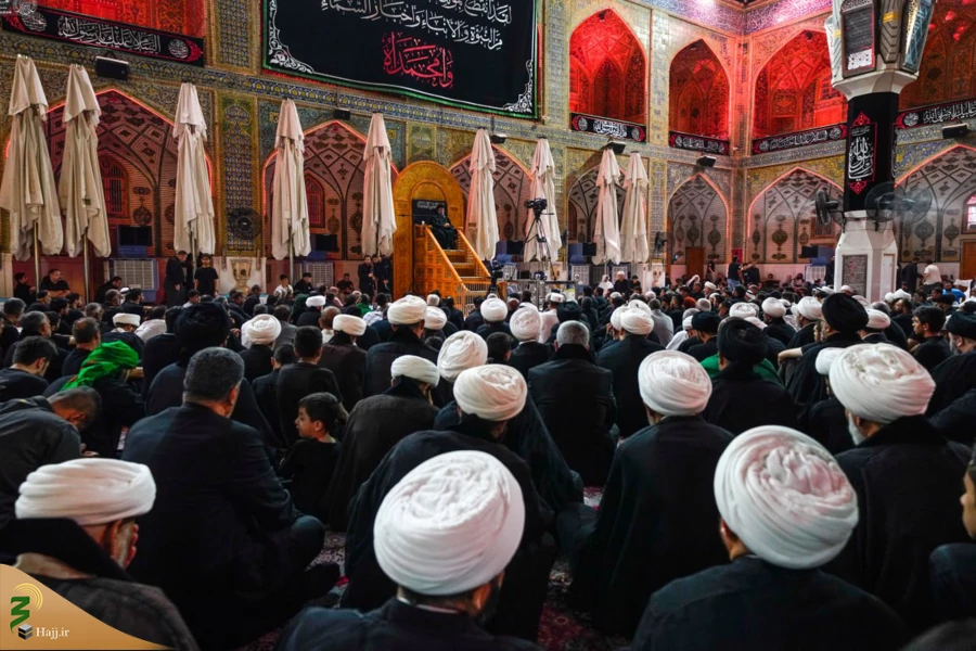 سیاه پوش شدن حرم امیرالمؤمنین علیه السلام در آستانه رحلت رسول اکرم(ص) 3