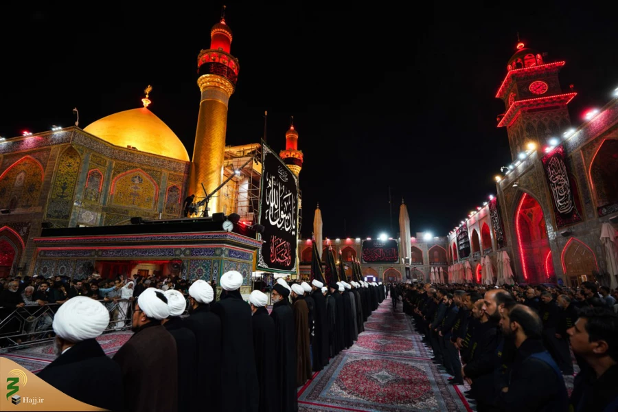 سیاه پوش شدن حرم امیرالمؤمنین علیه السلام در آستانه رحلت رسول اکرم(ص) 3