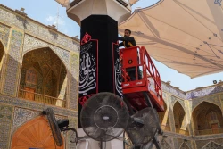 سیاه پوش شدن حرم امیرالمؤمنین علیه السلام در آستانه رحلت رسول اکرم(ص) 6