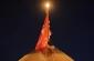 پرچم گنبد حرم امام حسین (ع) تعویض شد 2
