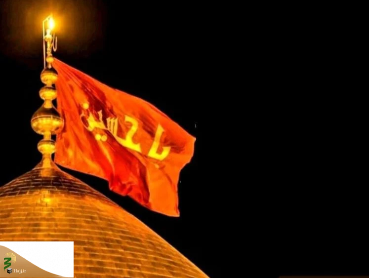پرچم گنبد حرم امام حسین (ع) تعویض شد 3