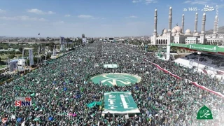 راهپیمایی میلیونی مردم یمن به مناسبت میلاد پیامبر اکرم (ص)