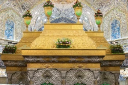 حرم امام حسین(ع) در آستانه میلاد پیامبر(ص) گل‌آرایی شد 5