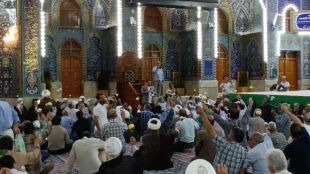 مراسم ولادت پیامبر اکرم (ص) و امام صادق (ع) در حرم سید الشهدا 2