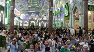 مراسم ولادت پیامبر اکرم (ص) و امام صادق (ع) در حرم سید الشهدا 9