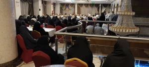 مراسم جشن میلاد پیامبر(ص) و امام جعفر صادق (ع) در جمع زائران ایرانی درمدینه