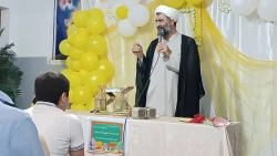 حضور کارکنان بعثه رهبری در مدرسه حسینی کربلا 2