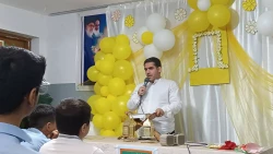 حضور کارکنان بعثه رهبری در مدرسه حسینی کربلا 5