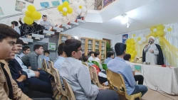 حضور کارکنان بعثه رهبری در مدرسه حسینی کربلا 7