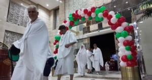 Iranian Umrah Pilgrims Welcomed Upon Arriving in Mecca