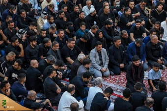  تشییع نمادین  سیدحسن نصرالله دبیرکل شهید حزب‌الله لبنان  در کربلا 3