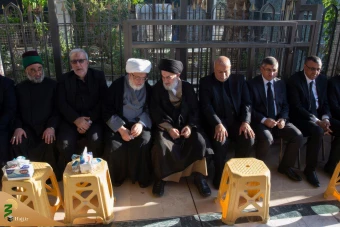  تشییع نمادین  سیدحسن نصرالله دبیرکل شهید حزب‌الله لبنان  در کربلا 13