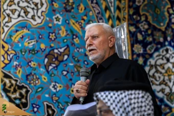  تشییع نمادین  سیدحسن نصرالله دبیرکل شهید حزب‌الله لبنان  در کربلا 15